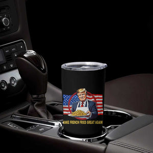Funny Trump Fry 2024 Tumbler Cup Make French Fries Great Again American Flag TS02 Print Your Wear