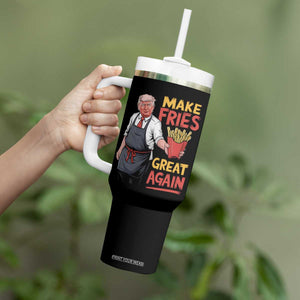 Funny Trump Fry 2024 Tumbler With Handle Make Fries Great Again TS02 Print Your Wear