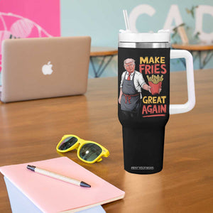 Funny Trump Fry 2024 Tumbler With Handle Make Fries Great Again TS02 Print Your Wear