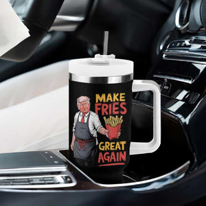Funny Trump Fry 2024 Tumbler With Handle Make Fries Great Again TS02 Print Your Wear