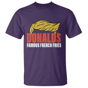 Funny Donalds Famous French Fries T Shirt Trump 2024 Cooks and Serving Fry TS02 Purple Print Your Wear