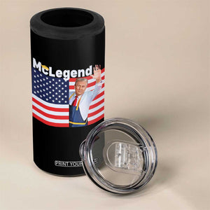Funny Trump French Fries 2024 4 in 1 Can Cooler Tumbler McLegend Fast Food Worker American Flag TS02 Print Your Wear
