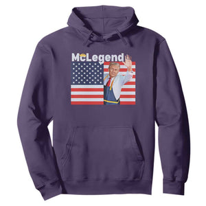 Funny Trump French Fries 2024 Hoodie McLegend Fast Food Worker American Flag TS02 Purple Print Your Wear