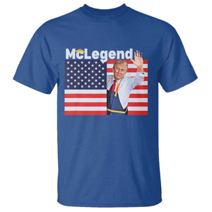 Funny Trump French Fries 2024 T Shirt McLegend Fast Food Worker American Flag TS02 Royal Blue Print Your Wear