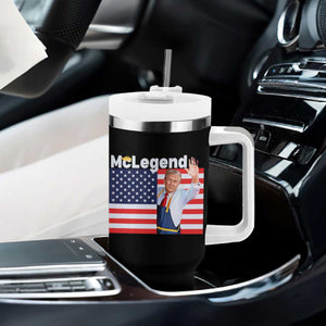 Funny Trump French Fries 2024 Tumbler With Handle McLegend Fast Food Worker American Flag TS02 Print Your Wear