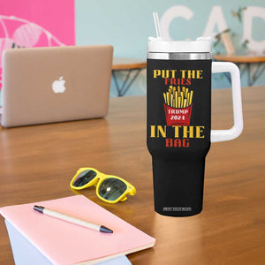 Funny Trump French Fry 2024 Tumbler With Handle Put The Fries In The Bag Fast Food TS02 Print Your Wear