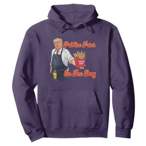Funny Trump French Fry Hoodie Fast Food Put The Fries In The Bag TS02 Purple Print Your Wear
