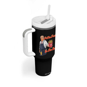 Funny Trump French Fry Tumbler With Handle Fast Food Put The Fries In The Bag TS02 Print Your Wear