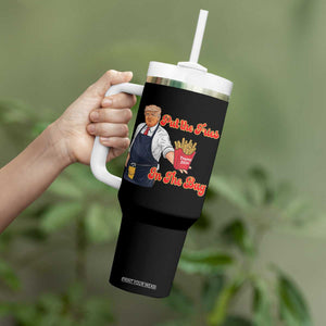 Funny Trump French Fry Tumbler With Handle Fast Food Put The Fries In The Bag TS02 Print Your Wear