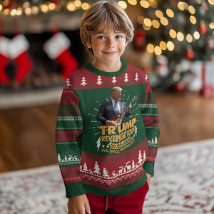 Trump Tour 47th President Knit Sweatshirt Revenge Tour 2025 Washington DC TS02 Christmas Print Your Wear