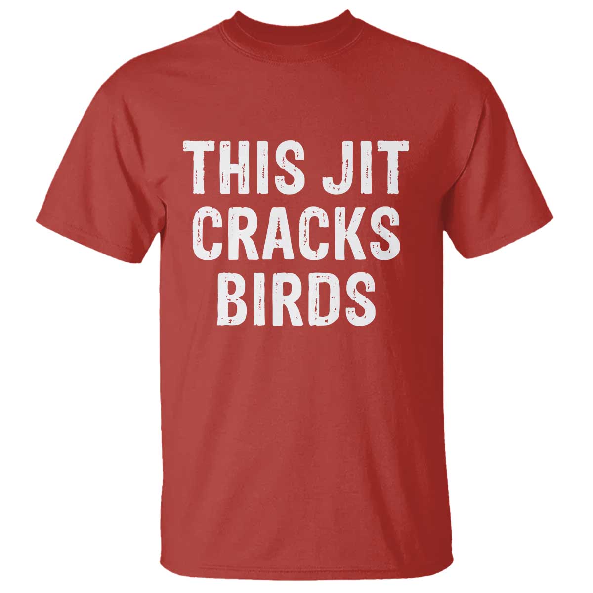This Jit Cracks Birds T Shirt Funny Gen Z Meme Viral Slang Culture TS02 Red Print Your Wear