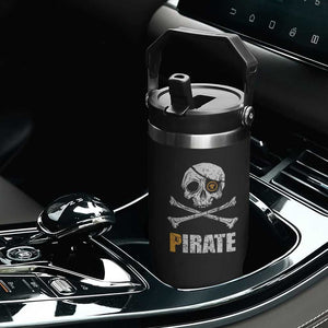 Funny Pirate Pi Cryptocurrency Flip Straw Tumbler Crypto Coins Blockchain Mining TS02 Print Your Wear