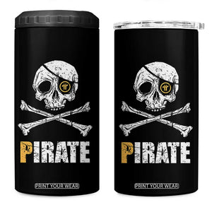 Funny Pirate Pi Cryptocurrency 4 in 1 Can Cooler Tumbler Crypto Coins Blockchain Mining TS02 One Size: 16 oz Black Print Your Wear