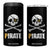 Funny Pirate Pi Cryptocurrency 4 in 1 Can Cooler Tumbler Crypto Coins Blockchain Mining TS02 One Size: 16 oz Black Print Your Wear