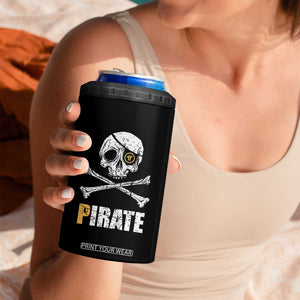 Funny Pirate Pi Cryptocurrency 4 in 1 Can Cooler Tumbler Crypto Coins Blockchain Mining TS02 Print Your Wear