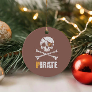 Funny Pirate Pi Cryptocurrency Ceramic Ornament Crypto Coins Blockchain Mining TS02 1pc Mocha Print Your Wear