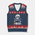 Funny Pirate Pi Cryptocurrency V-Neck Knit Sweater Vest Crypto Coins Blockchain Mining TS02 Navy Red Print Your Wear