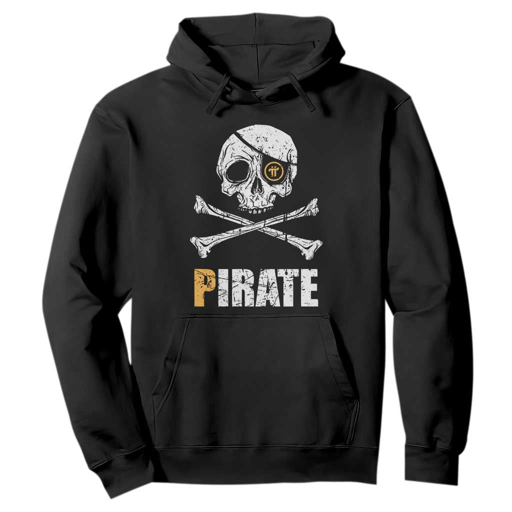 Funny Pirate Pi Cryptocurrency Hoodie Crypto Coins Blockchain Mining TS02 Black Print Your Wear