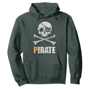 Funny Pirate Pi Cryptocurrency Hoodie Crypto Coins Blockchain Mining TS02 Dark Forest Green Print Your Wear