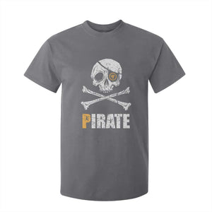 Funny Pirate Pi Cryptocurrency T Shirt For Kid Crypto Coins Blockchain Mining TS02 Charcoal Print Your Wear