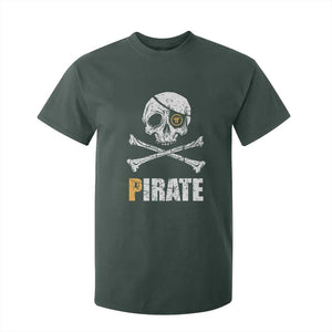 Funny Pirate Pi Cryptocurrency T Shirt For Kid Crypto Coins Blockchain Mining TS02 Dark Forest Green Print Your Wear