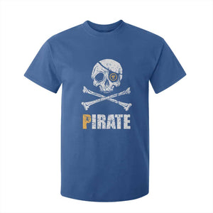 Funny Pirate Pi Cryptocurrency T Shirt For Kid Crypto Coins Blockchain Mining TS02 Royal Blue Print Your Wear