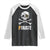 Funny Pirate Pi Cryptocurrency Raglan Shirt Crypto Coins Blockchain Mining TS02 Black White Print Your Wear
