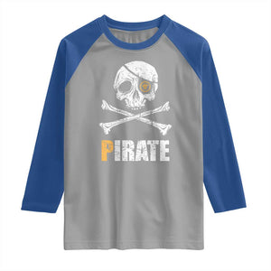 Funny Pirate Pi Cryptocurrency Raglan Shirt Crypto Coins Blockchain Mining TS02 Sport Gray Royal Print Your Wear