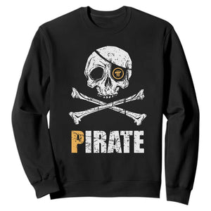 Funny Pirate Pi Cryptocurrency Sweatshirt Crypto Coins Blockchain Mining TS02 Black Print Your Wear