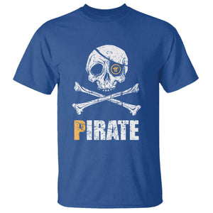 Funny Pirate Pi Cryptocurrency T Shirt Crypto Coins Blockchain Mining TS02 Royal Blue Print Your Wear