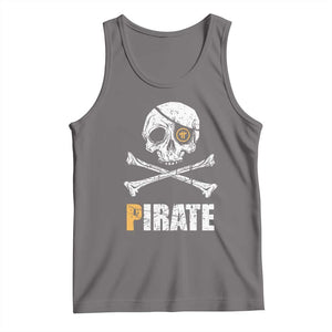 Funny Pirate Pi Cryptocurrency Tank Top Crypto Coins Blockchain Mining TS02 Deep Heather Print Your Wear