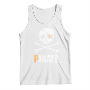 Funny Pirate Pi Cryptocurrency Tank Top Crypto Coins Blockchain Mining TS02 White Print Your Wear