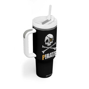 Funny Pirate Pi Cryptocurrency Tumbler With Handle Crypto Coins Blockchain Mining TS02 Print Your Wear