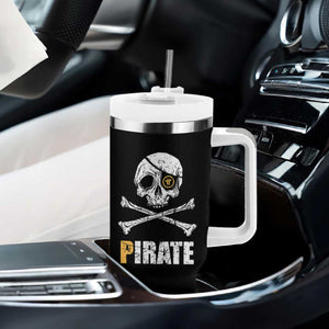 Funny Pirate Pi Cryptocurrency Tumbler With Handle Crypto Coins Blockchain Mining TS02 Print Your Wear