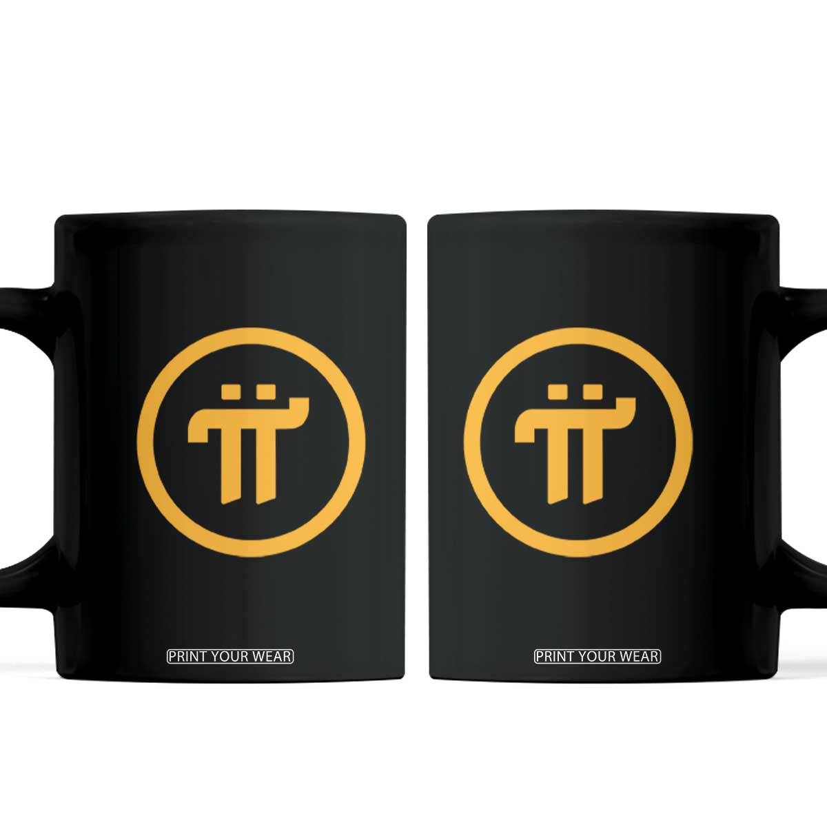 Pi Cryptocurrency Coffee Mug Crypto Coins Network TS02 Black Print Your Wear