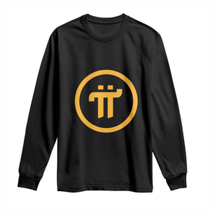 Pi Cryptocurrency Long Sleeve Shirt Crypto Coins Network TS02 Black Print Your Wear