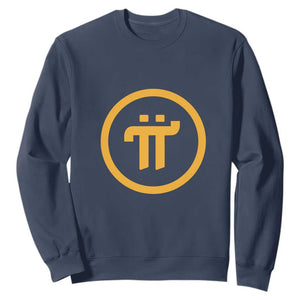 Pi Cryptocurrency Sweatshirt Crypto Coins Network TS02 Navy Print Your Wear