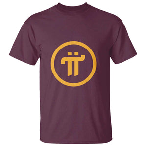 Pi Cryptocurrency T Shirt Crypto Coins Network TS02 Maroon Print Your Wear