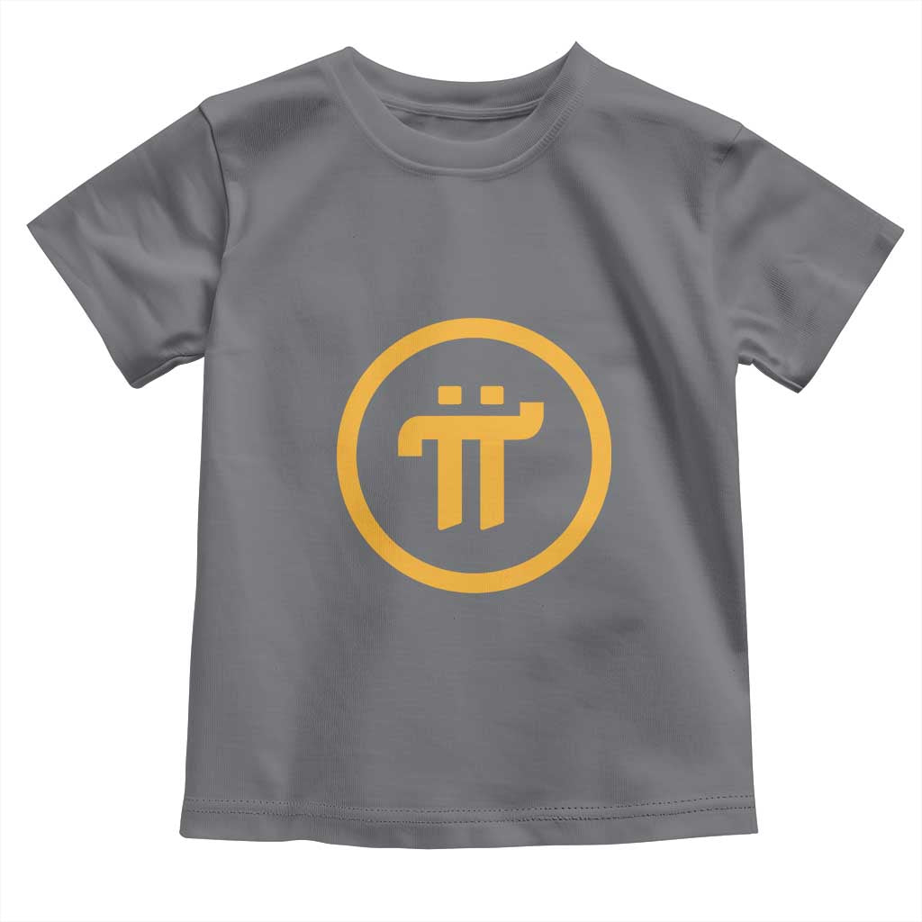 Pi Cryptocurrency Toddler T Shirt Crypto Coins Network TS02 Charcoal Print Your Wear