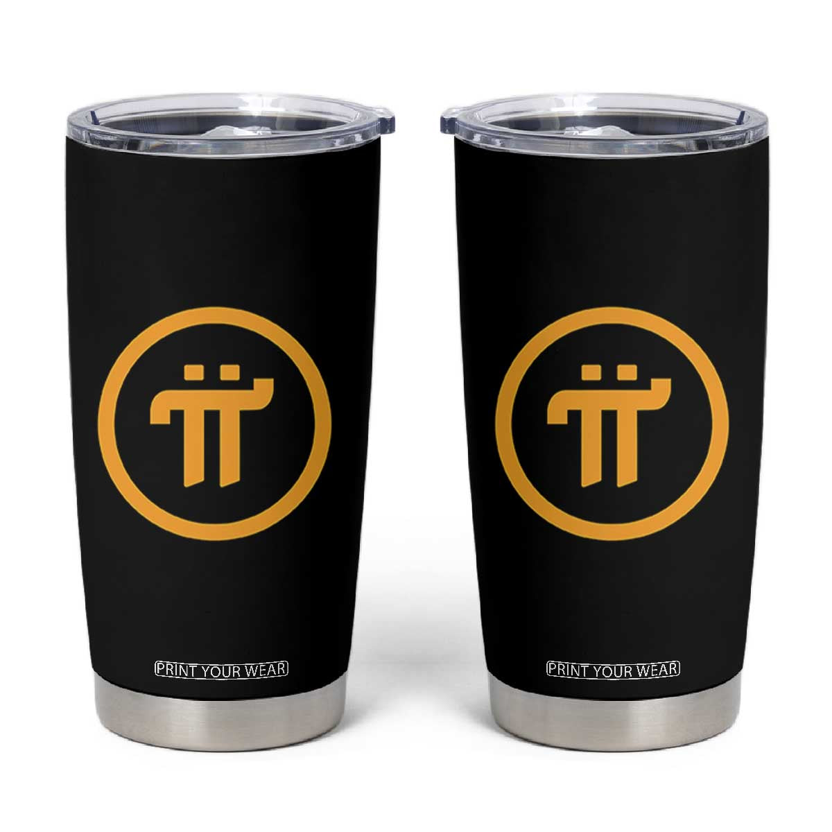 Pi Cryptocurrency Tumbler Cup Crypto Coins Network TS02 Black Print Your Wear