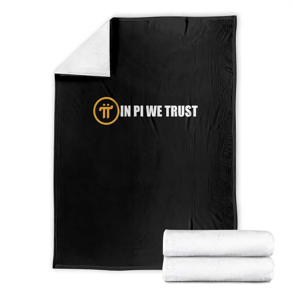 In Pi We Trust Cryptocurrency Throw Blanket Crypto Coins Blockchain Mining TS02 Black Print Your Wear