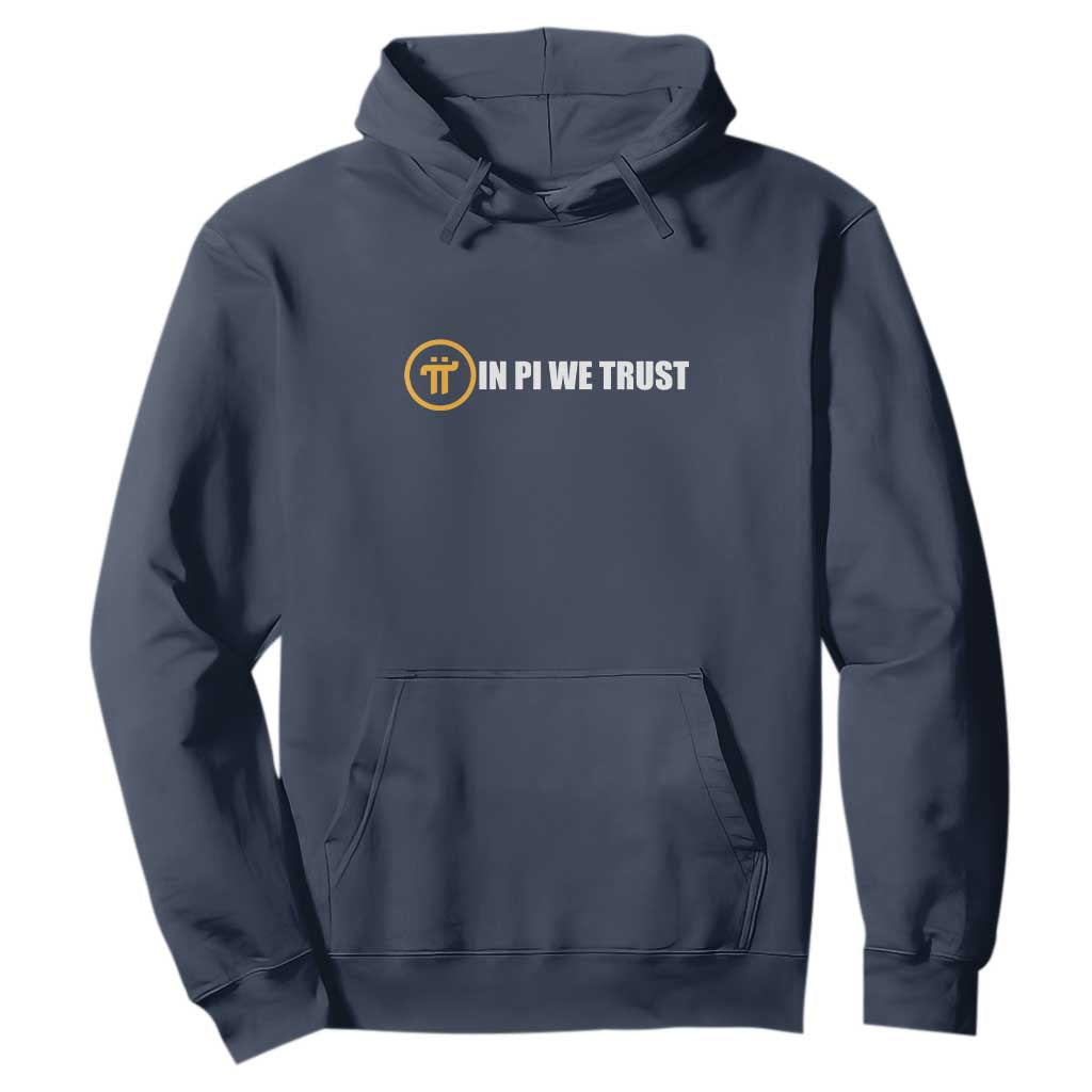 In Pi We Trust Cryptocurrency Hoodie Crypto Coins Blockchain Mining TS02 Navy Print Your Wear