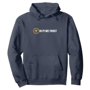 In Pi We Trust Cryptocurrency Hoodie Crypto Coins Blockchain Mining TS02 Navy Print Your Wear