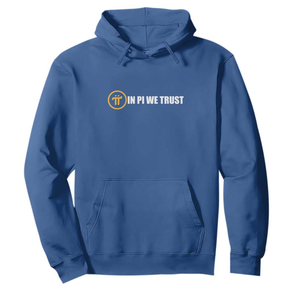 In Pi We Trust Cryptocurrency Hoodie Crypto Coins Blockchain Mining TS02 Royal Blue Print Your Wear