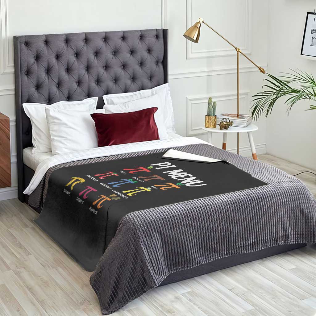 Funny Number Pi Throw Blanket Pi Menu 3.14 Pi Symbol - Math Teacher Happy Pi Day TS02 Print Your Wear