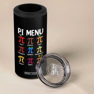 Funny Number Pi 4 in 1 Can Cooler Tumbler Pi Menu 3.14 Pi Symbol - Math Teacher Happy Pi Day TS02 Print Your Wear
