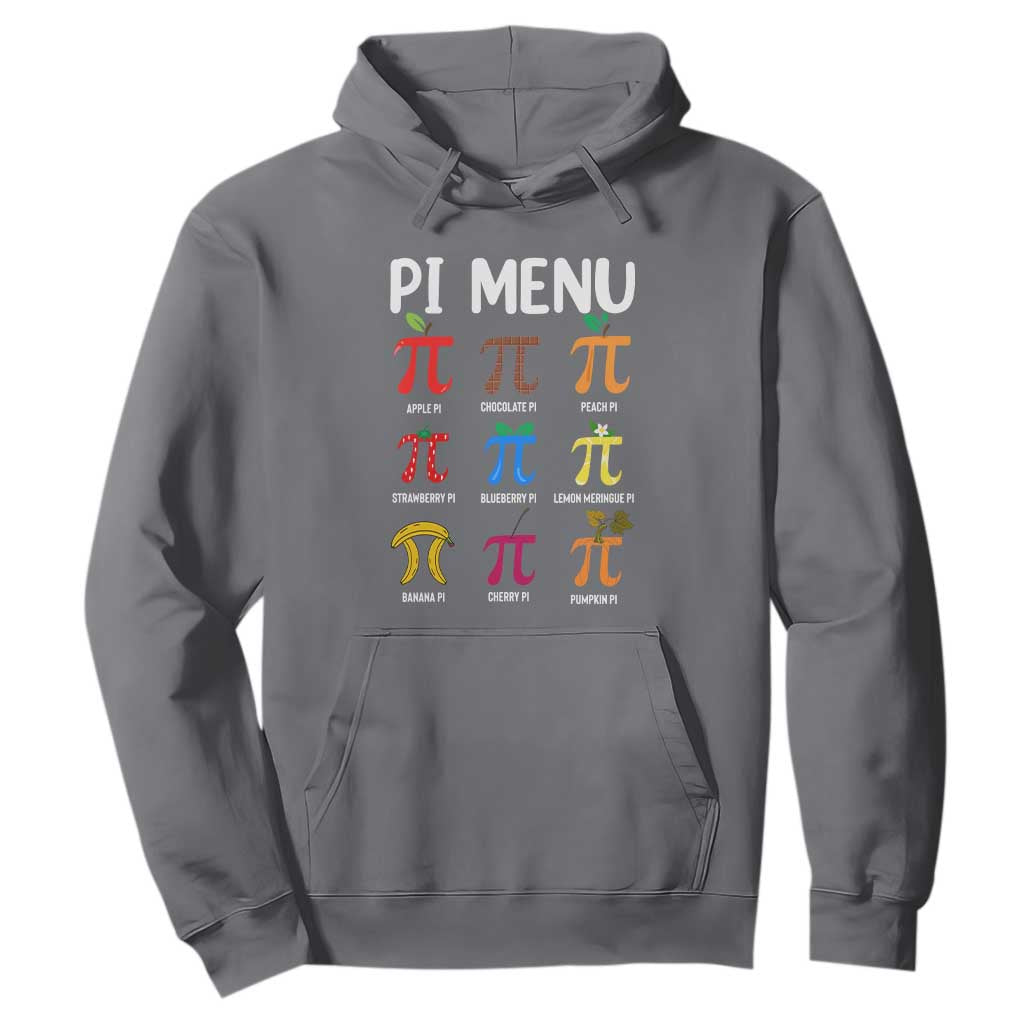 Funny Number Pi Hoodie Pi Menu 3.14 Pi Symbol - Math Teacher Happy Pi Day TS02 Charcoal Print Your Wear