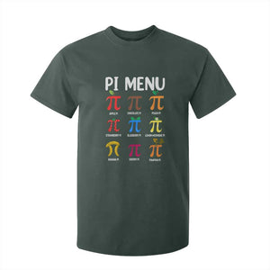 Funny Number Pi T Shirt For Kid Pi Menu 3.14 Pi Symbol - Math Teacher Happy Pi Day TS02 Dark Forest Green Print Your Wear
