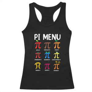 Funny Number Pi Racerback Tank Top Pi Menu 3.14 Pi Symbol - Math Teacher Happy Pi Day TS02 Black Print Your Wear