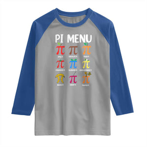 Funny Number Pi Raglan Shirt Pi Menu 3.14 Pi Symbol - Math Teacher Happy Pi Day TS02 Sport Gray Royal Print Your Wear